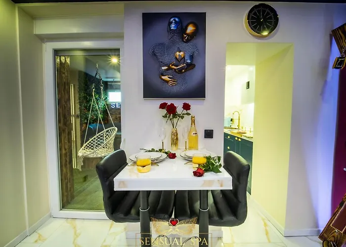 Appartement Sensual Spa- Jacuzzi Hammam Terrasse